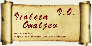 Violeta Omaljev vizit kartica